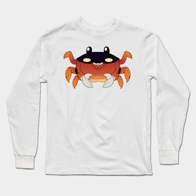 Crab Long Sleeve T-Shirt by kazenishi